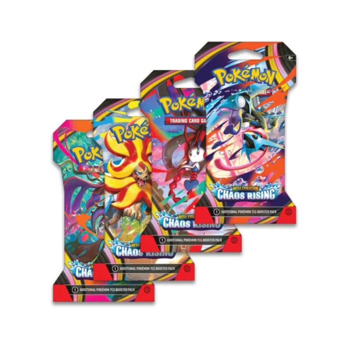 Pokemon TCG Mega Evolution Set 4 - Chaos Rising 24 Sleeved Pack Bundle