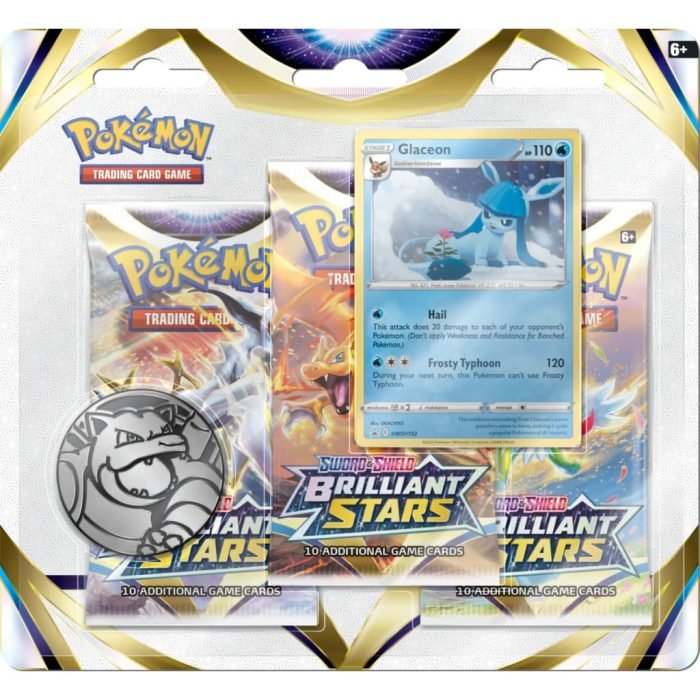 Pokemon - Brilliant Stars - 3 Pack Blister - Glaceon