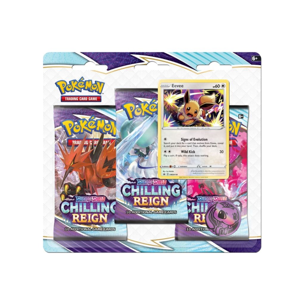 Pokemon Chilling Reign 3 Pack Blister-Eevee
