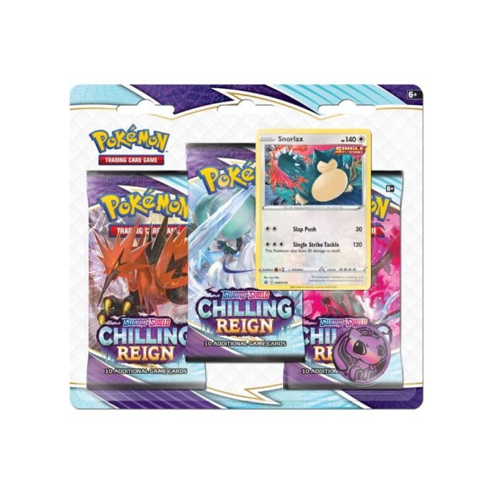 Pokemon Chilling Reign 3 Pack Blister- Snorlax