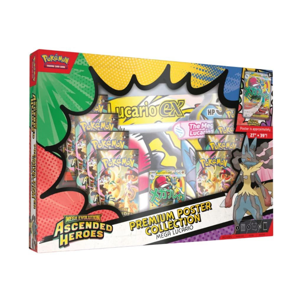 Pokemon - Mega Evolution - Ascended Heroes - Poster Collection - Mega Lucario ex