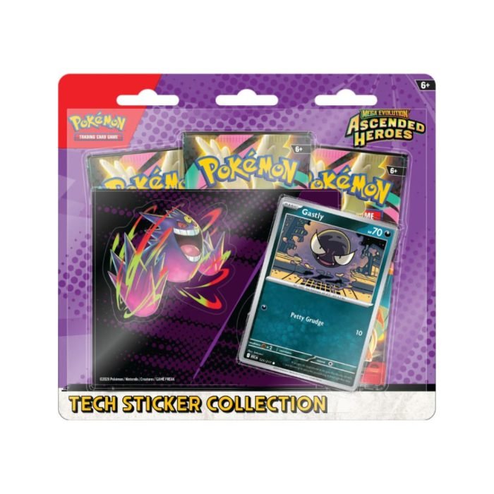 Pokemon - Mega Evolution - Ascended Heroes - Tech Sticker Collection - Ghastly