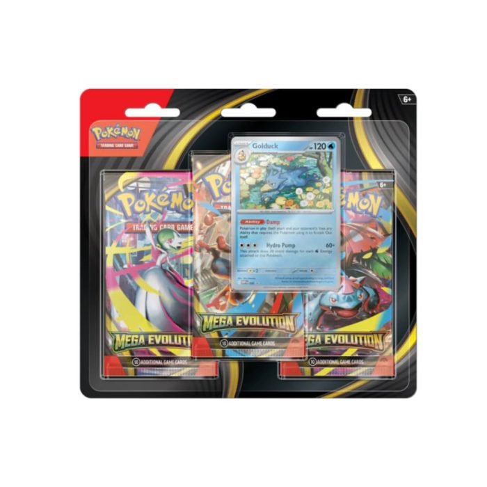 Pokemon - Mega Evolution - Base Set - 3 Pack Blister - Golduck