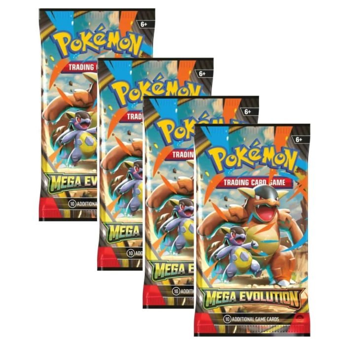 Pokemon Mega Evolution Base Set 4 Pack Bundle