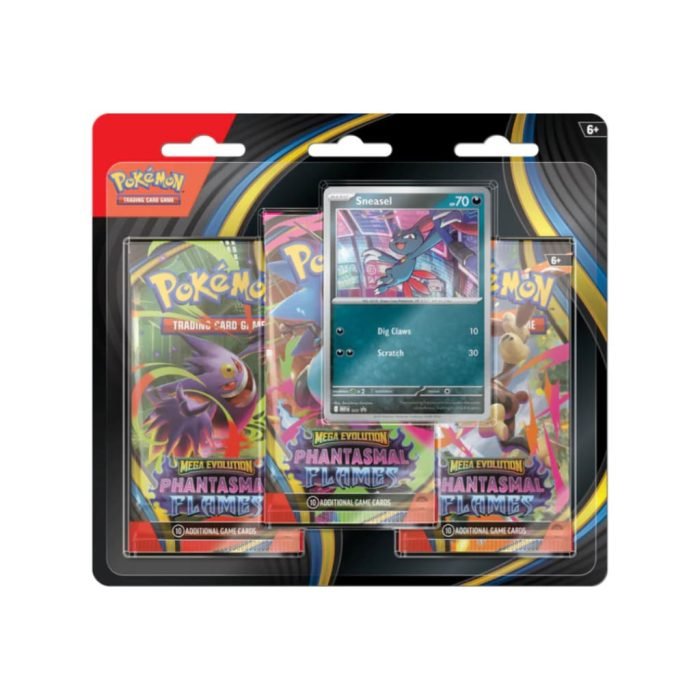 Pokemon - Mega Evolution - Phantasmal Flames - 3 Pack Blister - Sneasel