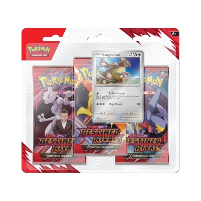 Pokemon - Scarlet and Violet - Destined Rivals - 3 Pack Blister - Kangaskhan