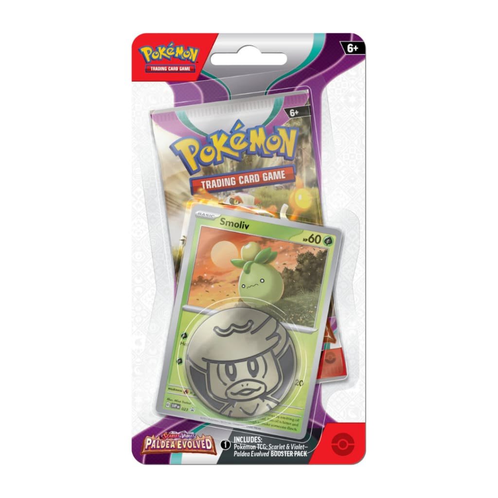 Pokemon - Scarlet and Violet - Paldea Evolved - Checklane Blister - Smoliv