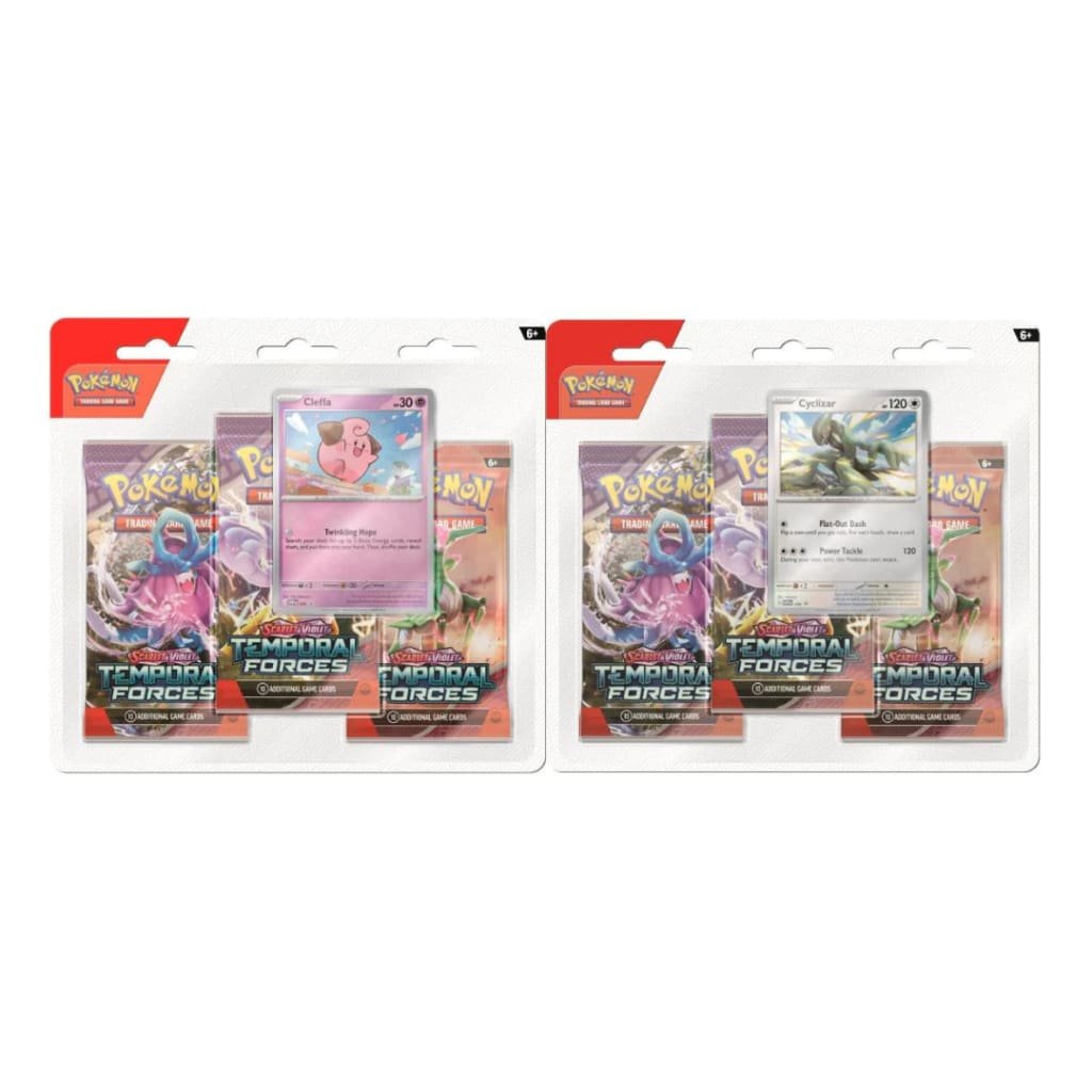 Pokemon - Scarlet and Violet - Temporal Forces - 3 Pack Blister Bundle