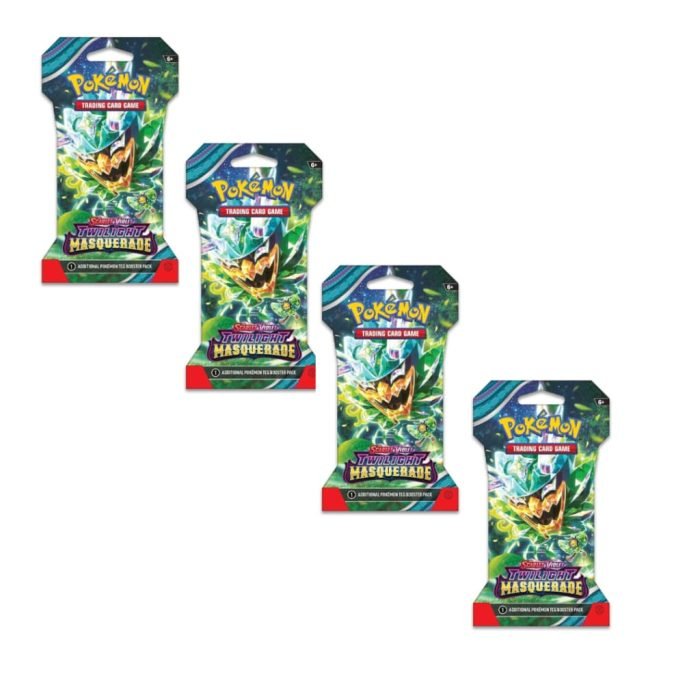 Pokemon - Scarlet and Violet - Twilight Masquerade - 24 Sleeved Pack Bundle