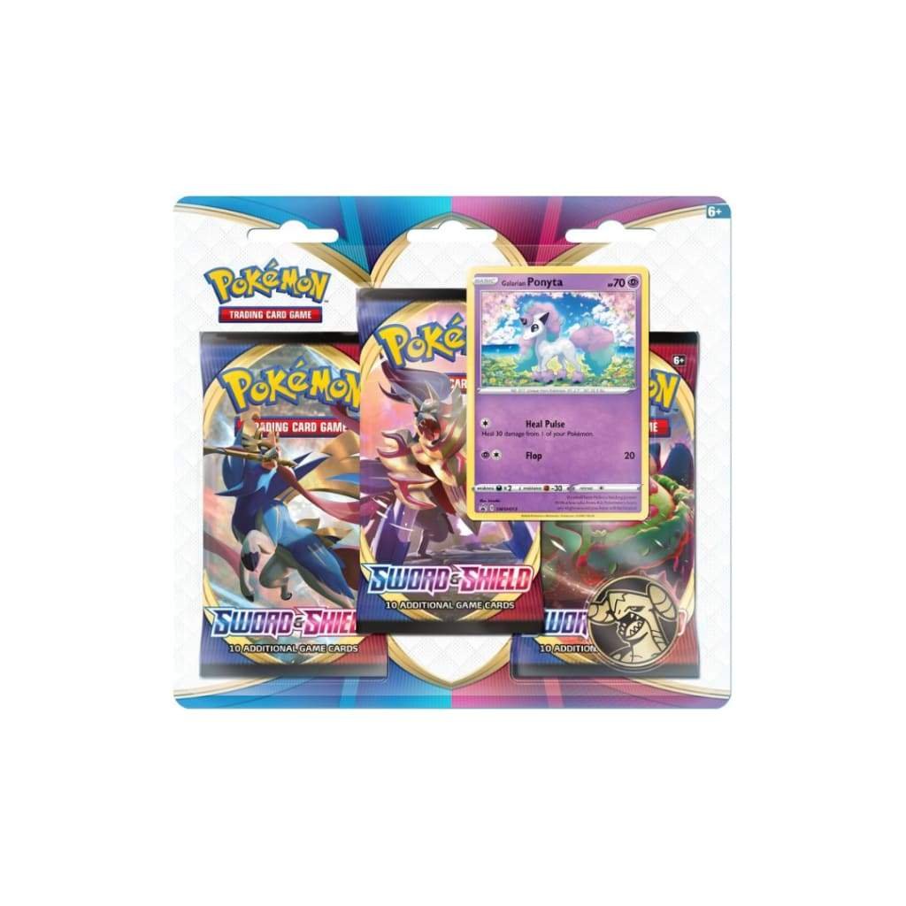 Pokemon Sword And Shield 3 Pack Blister Galarian Ponyta