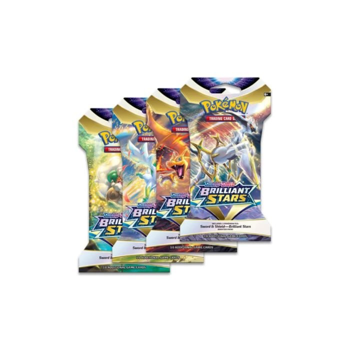 Pokemon Sword And Shield Brilliant Stars 24 Sleeved Booster Pack Bundle