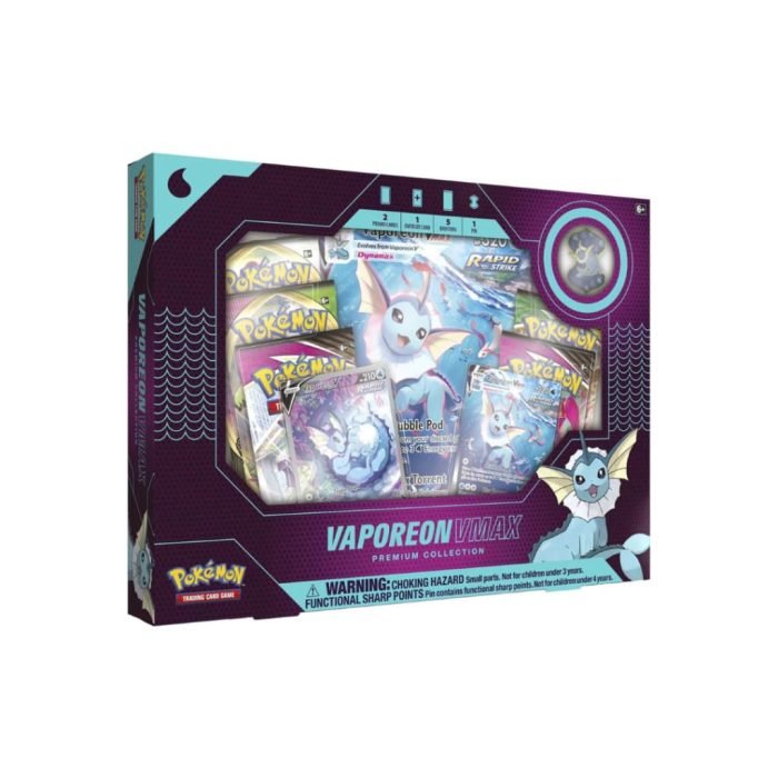Pokemon TCG: Eevee Evolutions Vaporeon VMAX Premium Collection