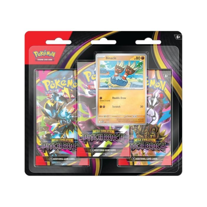 Pokemon TCG Mega Evolution Set 5 Pitch Black -3 Pack Blister