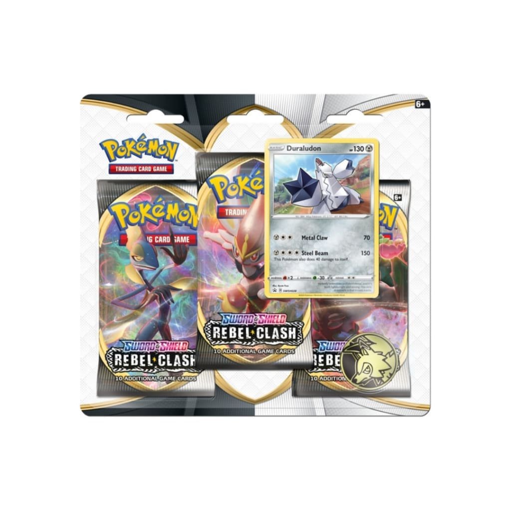 Pokemon TCG - Rebel Clash 3 Pack Blister - Daruladon